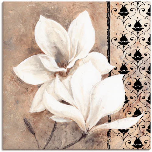 Artland Wandbild "Klassische Magnolien", Blumenbilder, (1 St.), als Leinwan günstig online kaufen