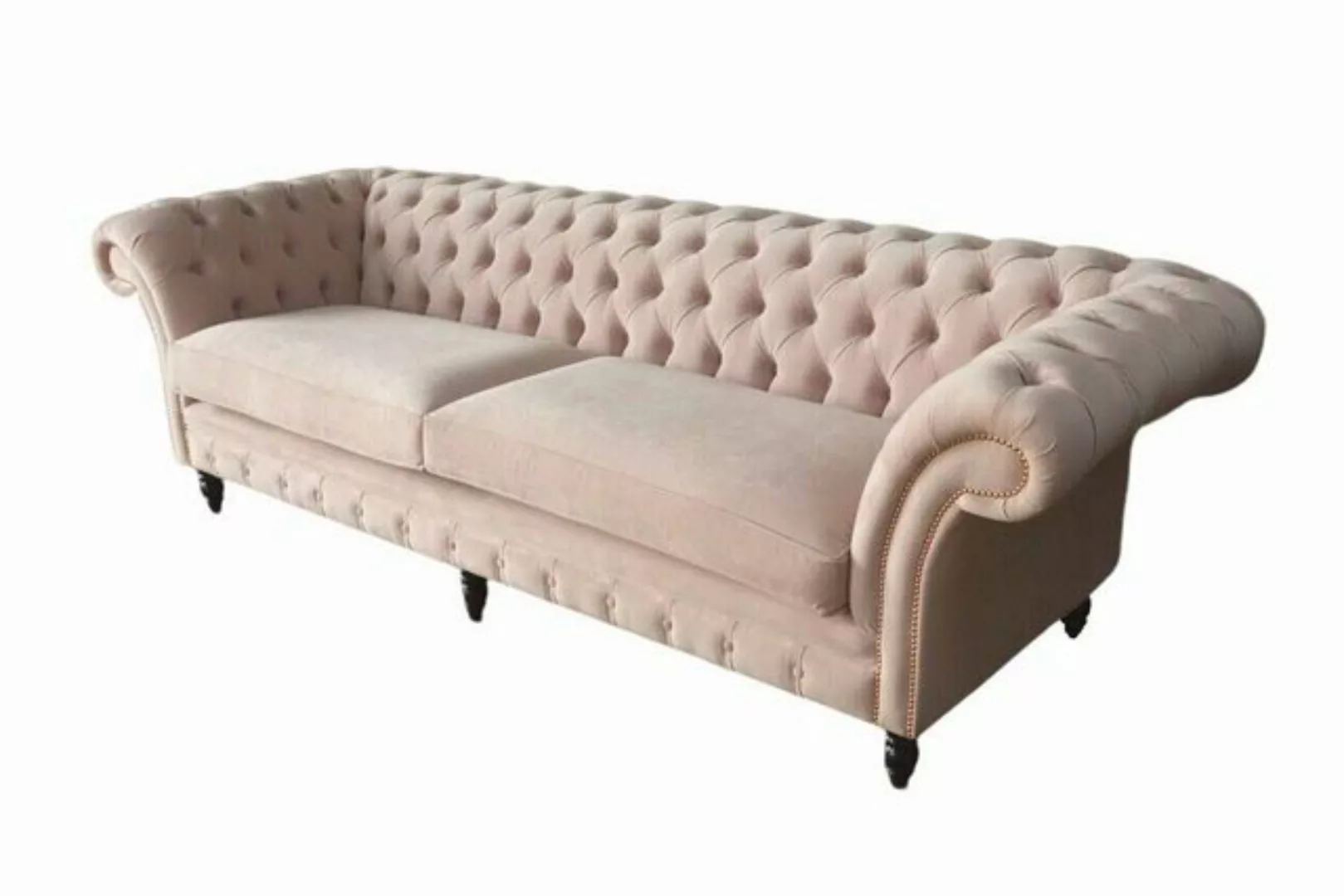 JVmoebel Chesterfield-Sofa, Couch Chesterfield Sofa Wohnzimmer Beige Klassi günstig online kaufen