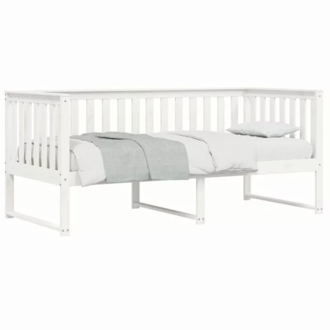 furnicato Bett Tagesbett ohne Matratze Weiß 90x190 cm Massivholz Kiefer (1- günstig online kaufen