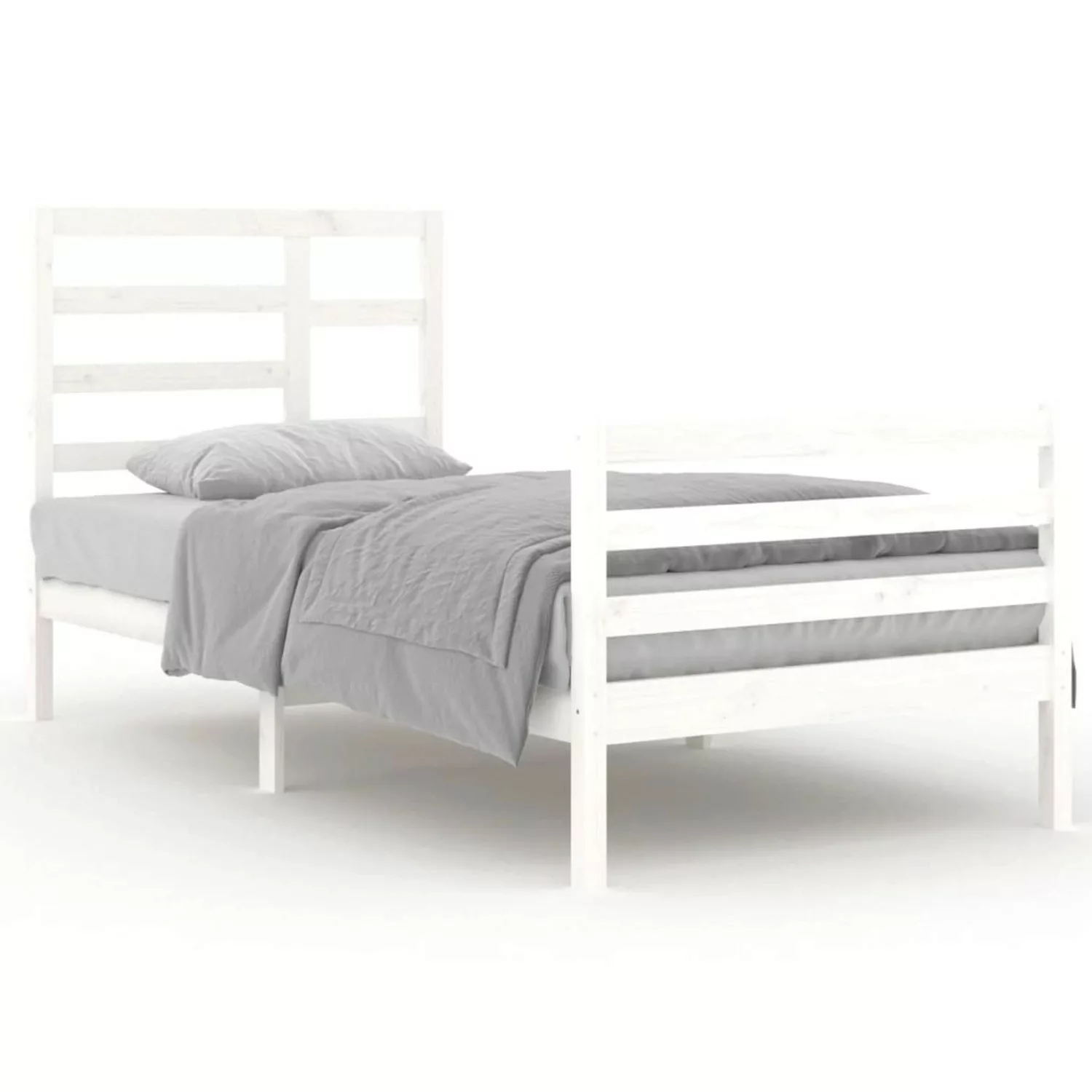 Vidaxl Massivholzbett Weiß 90x200 Cm günstig online kaufen