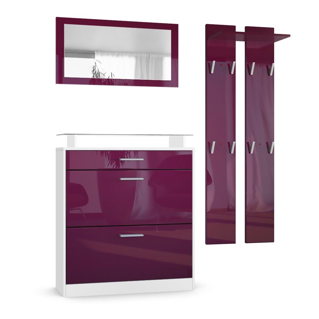 Vladon Garderoben-Set Loret, (Garderobe Set bestehend günstig online kaufen