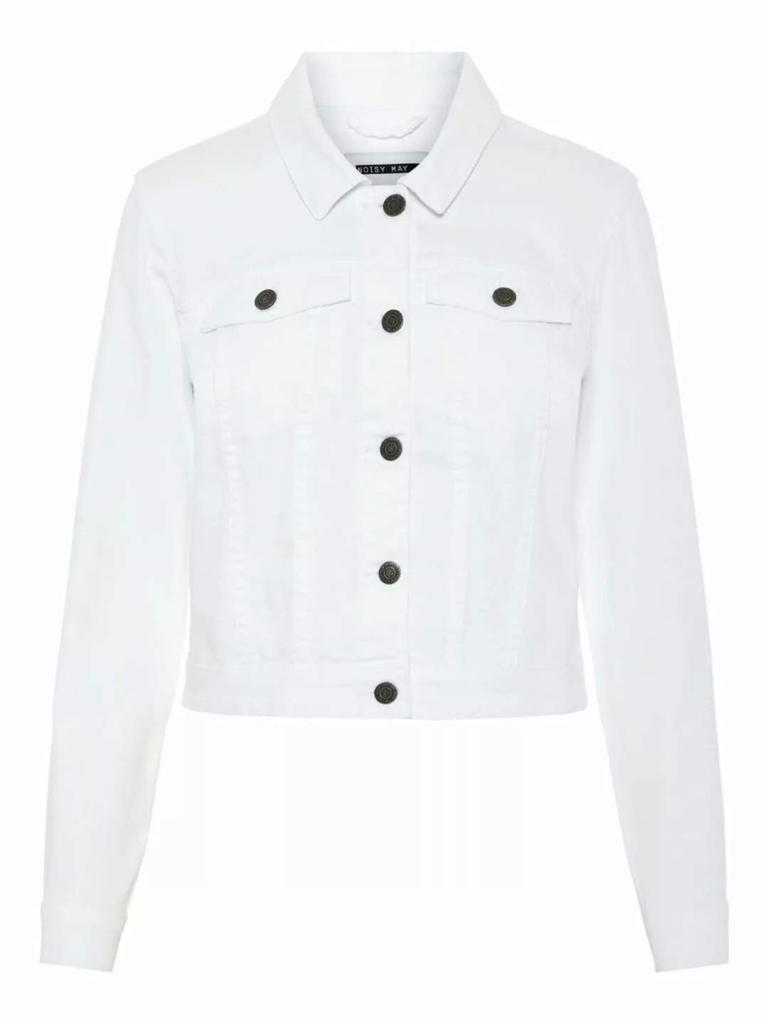NOISY MAY - Langärmelige Jeans Jacke Damen White günstig online kaufen