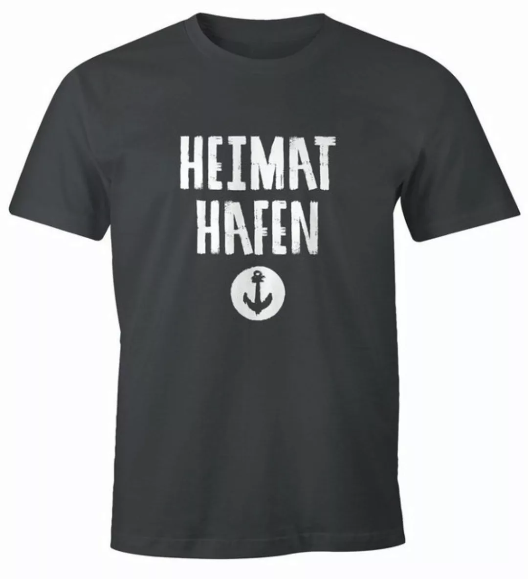 MoonWorks Print-Shirt Herren T-Shirt Heimathafen Anker Moonworks® mit Print günstig online kaufen