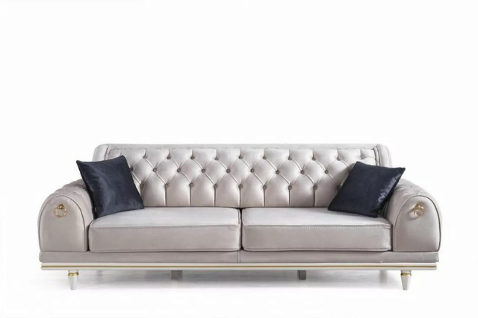 JVmoebel Chesterfield-Sofa Chesterfield Sofa Couch 230cm Möbel Einrichtung günstig online kaufen