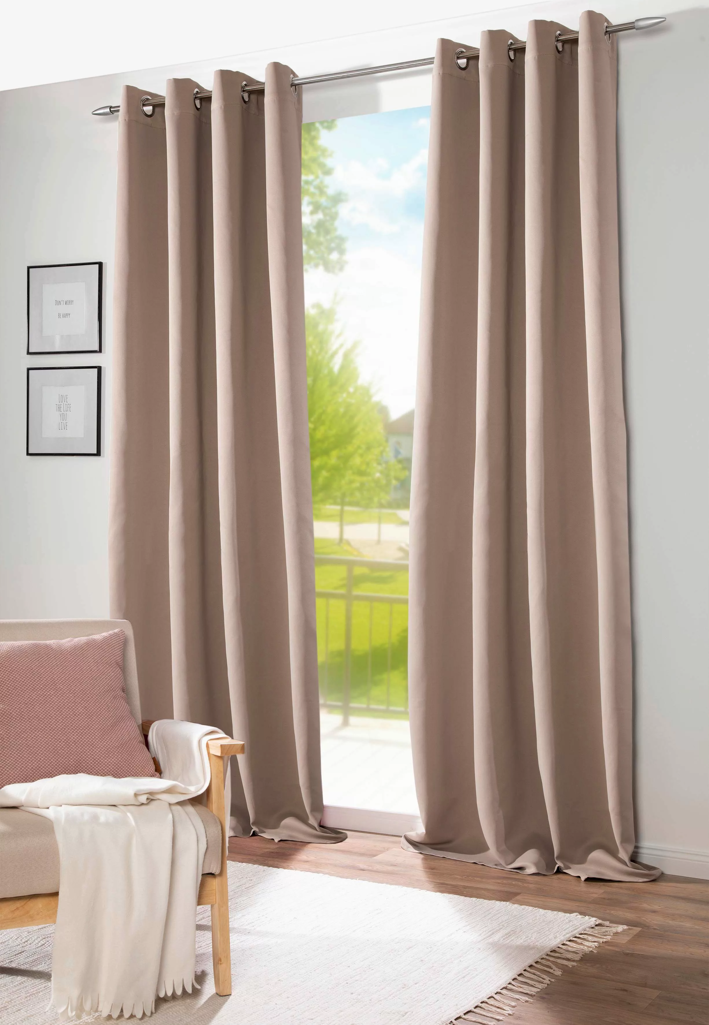 DecoHome24 Gardine Brillant, Ösen (1 St), günstig online kaufen