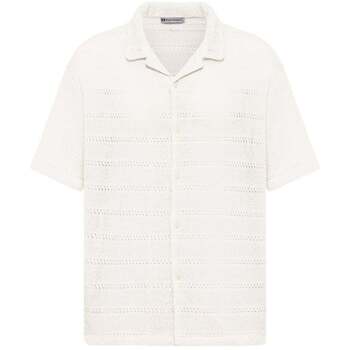 Dandalo  Hemdbluse Maurice Oversize Lapel Collar Knit Short Sleeve Shirt günstig online kaufen
