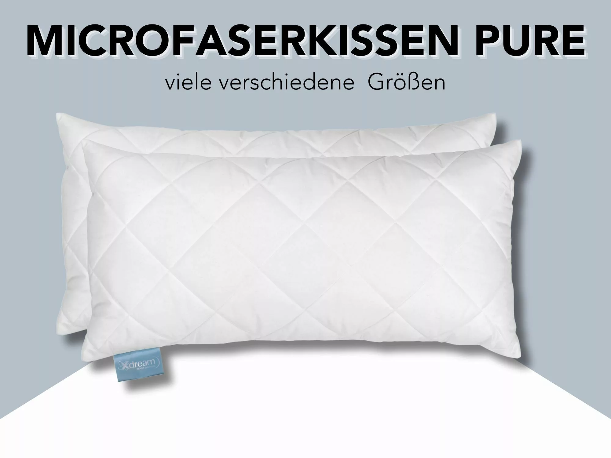 XDREAM Microfaserkissen Pure Kissen, einzeln oder günstig online kaufen