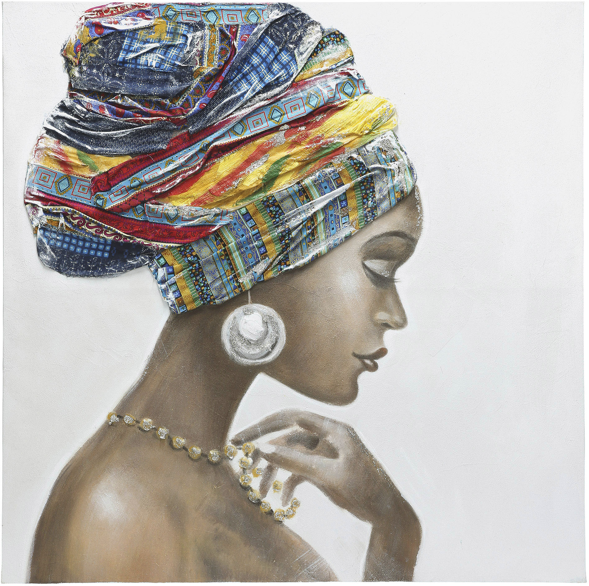 GILDE Leinwandbild "Gemälde Afrik. Schönheit", (1 St.) günstig online kaufen
