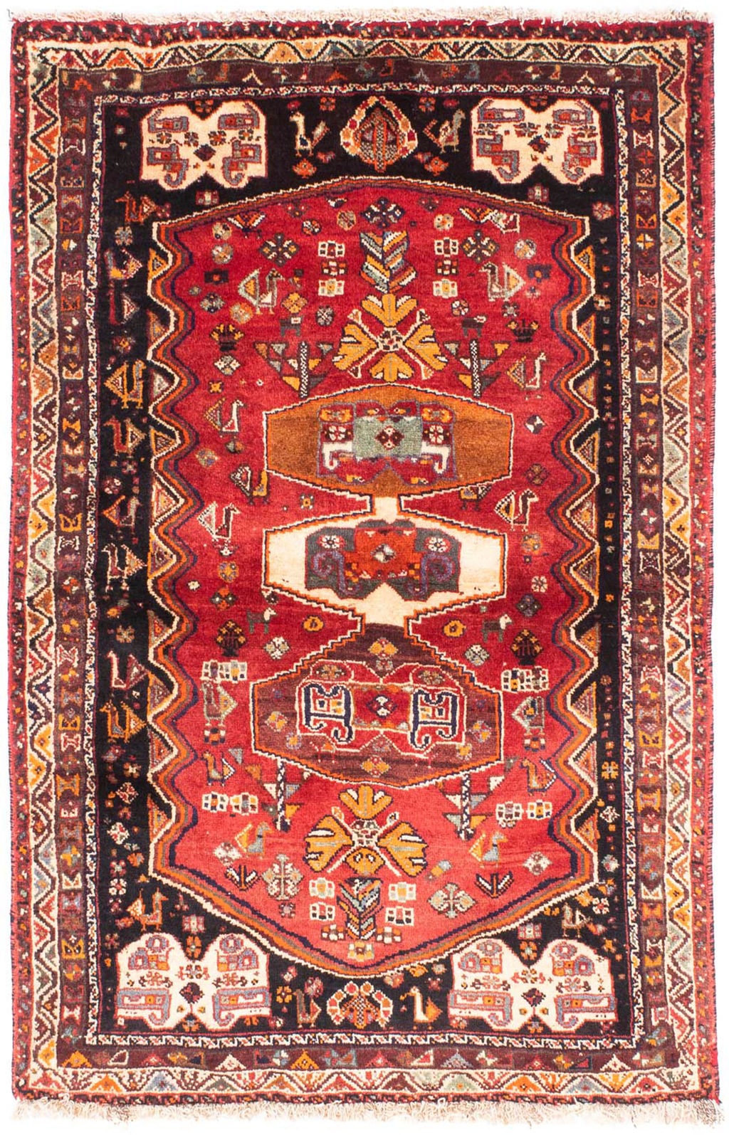 morgenland Orientteppich »Perser - Nomadic - 160 x 105 cm - rot«, rechtecki günstig online kaufen