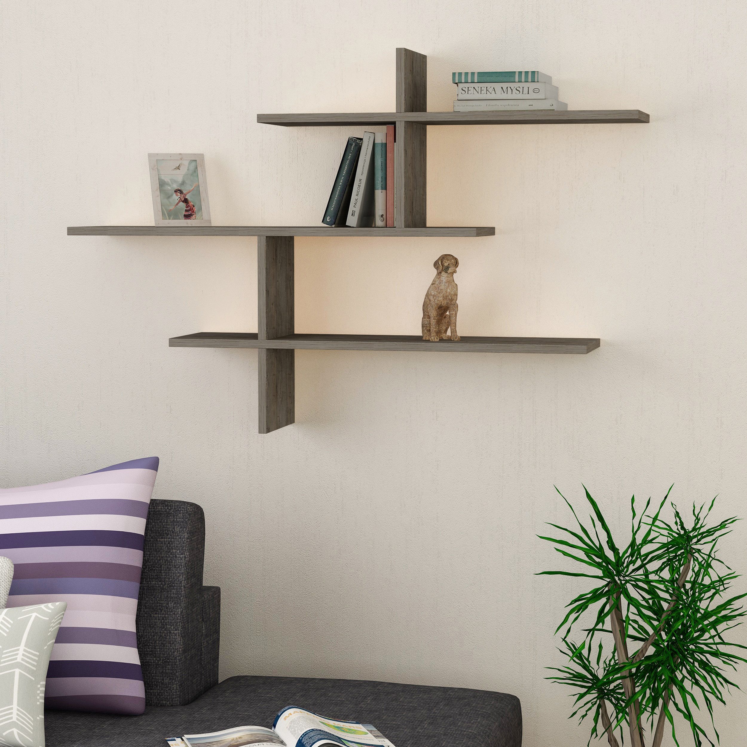 Decortie Wandregal Leo, Modernes Wandregal, Schwimmendes günstig online kaufen