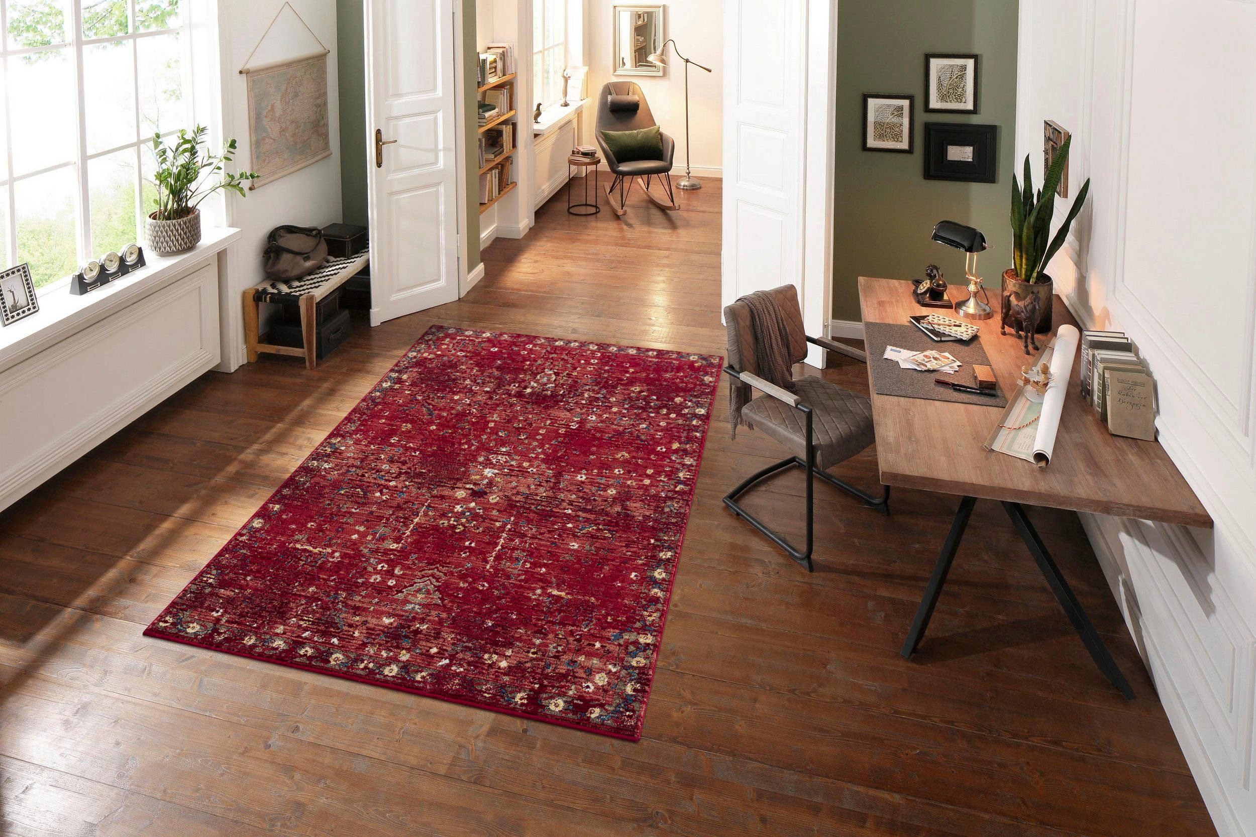my home Teppich Clovis, rechteckig, Höhe: günstig online kaufen