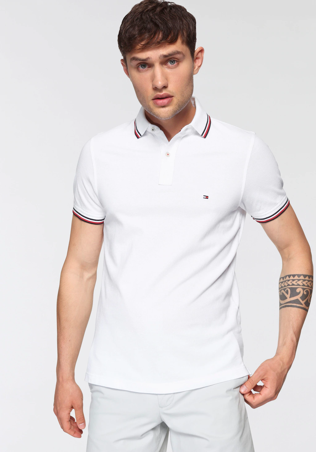 Tommy Hilfiger Poloshirt TOMMY TIPPED SLIM POLO günstig online kaufen