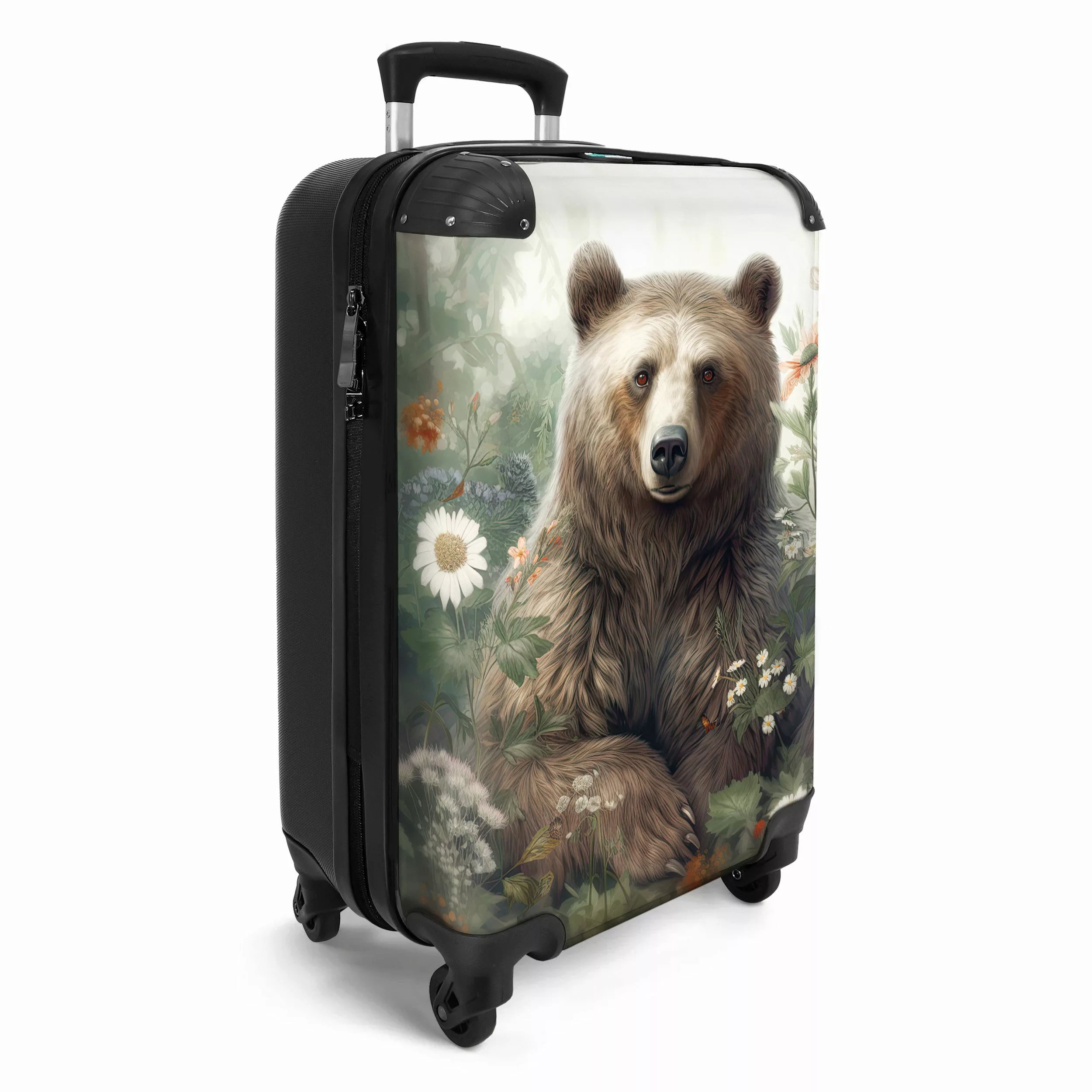 NoBoringSuitcases.com© Hartschalen-Trolley Braunbär - Wildtiere - günstig online kaufen
