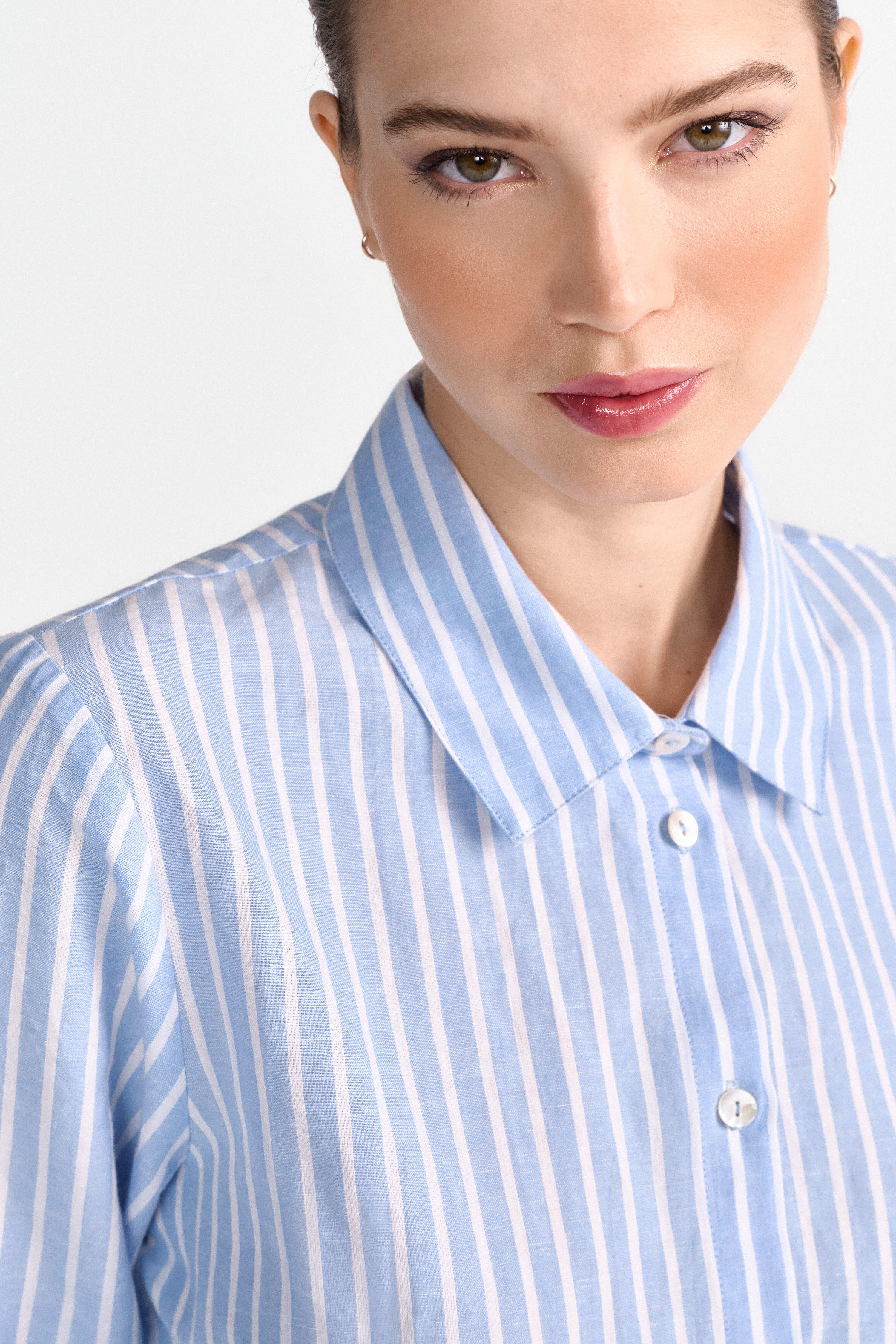 RICHROYAL Hemdbluse Mit Rundhalsausschnitt und Knopfleiste günstig online kaufen