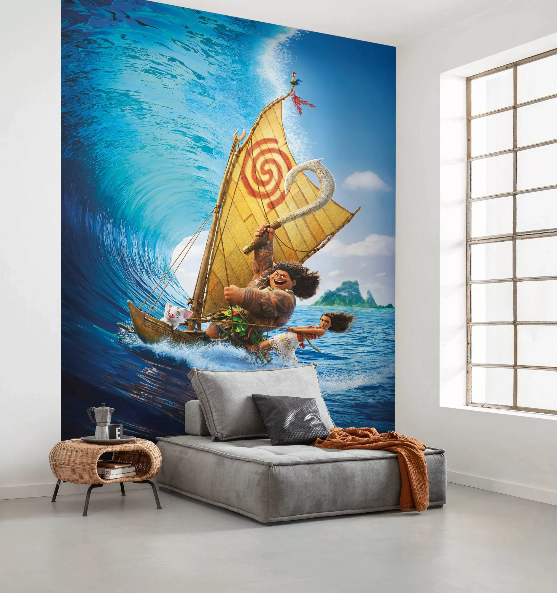 Komar Fototapete Moana Ride the Wave IADX4-010 B/H: ca. 200x280 cm günstig online kaufen