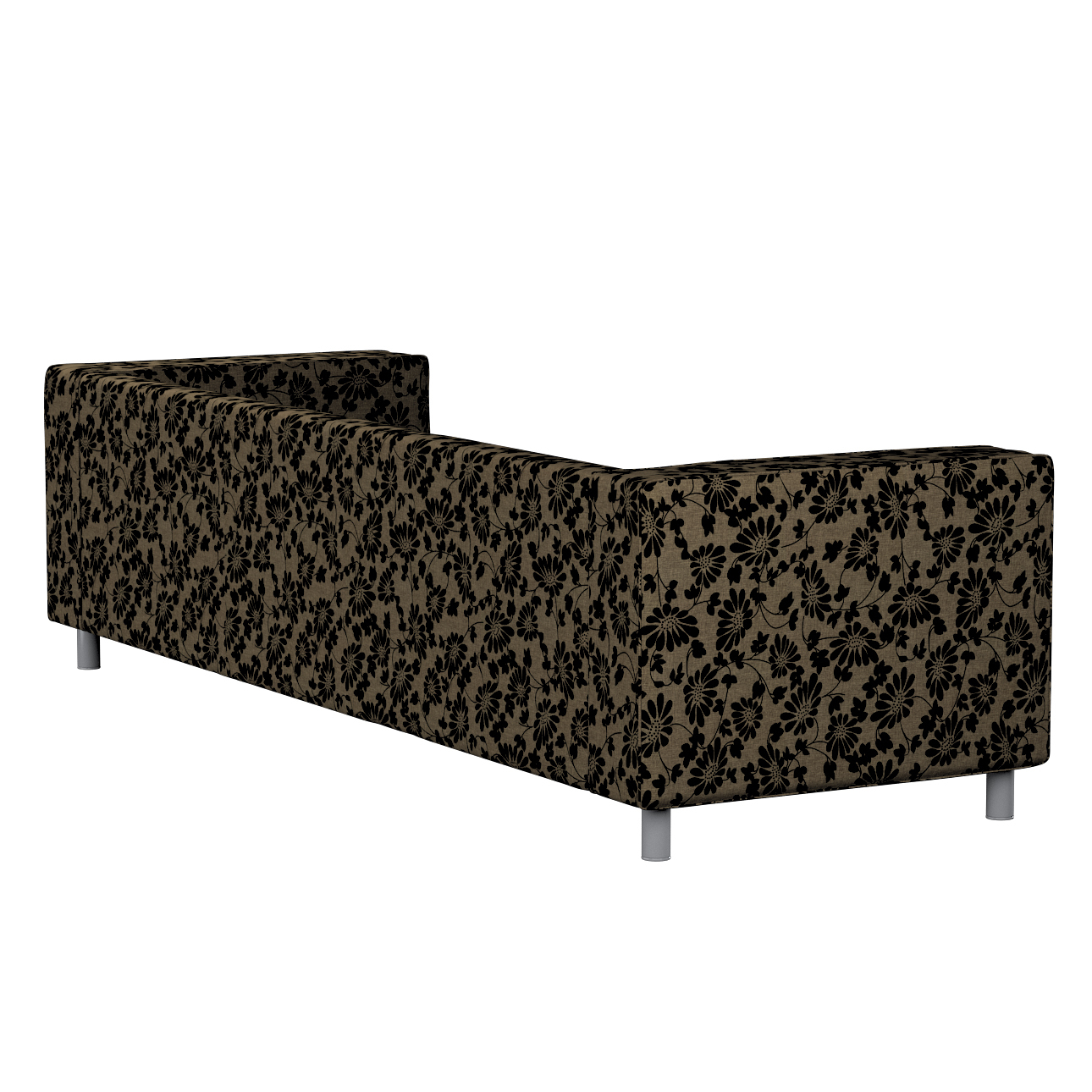 Bezug für Klippan 4-Sitzer Sofa, beige-schwarz, Bezug für Klippan 4-Sitzer, günstig online kaufen