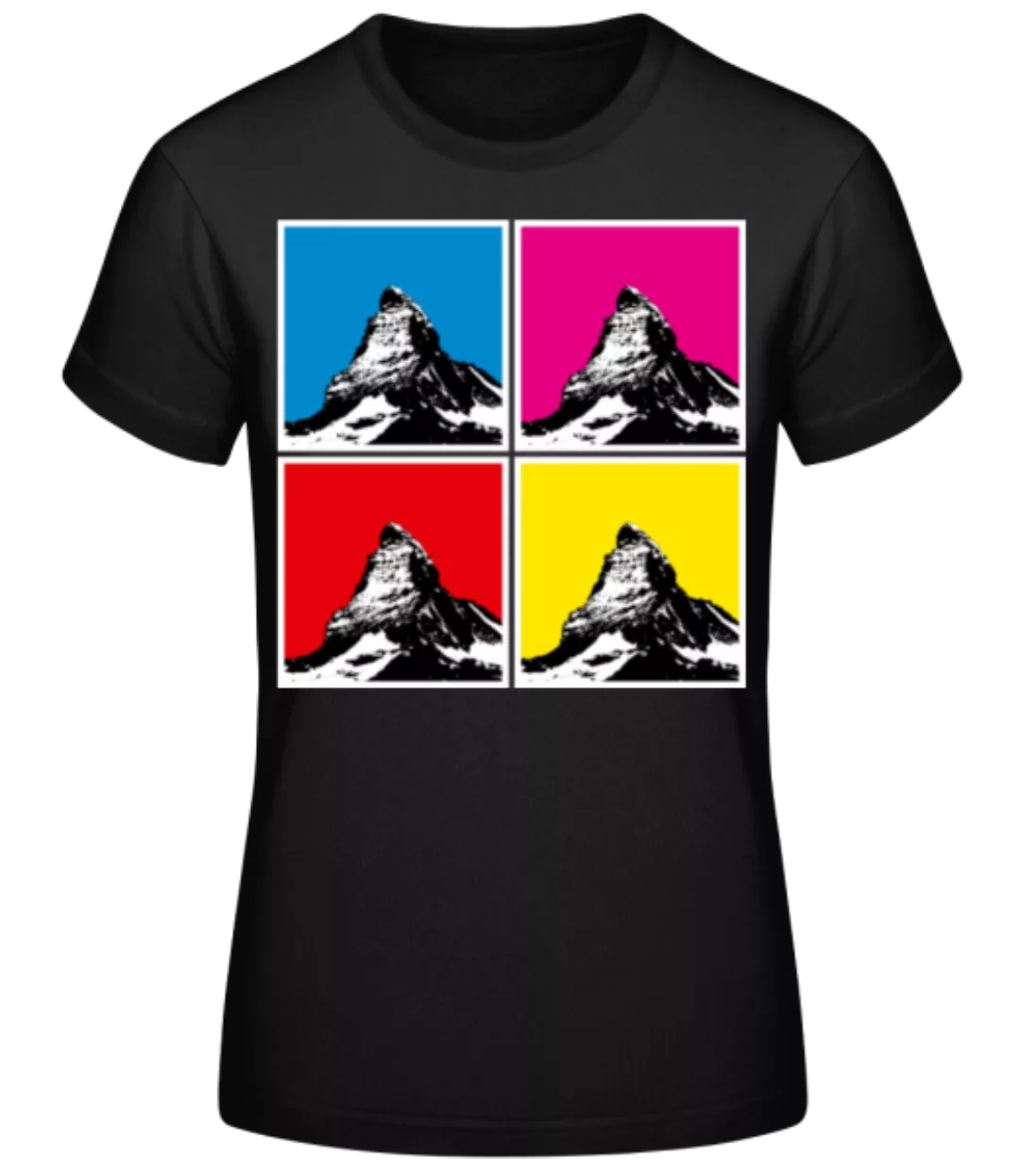 Pop Art Matterhorn · Frauen Basic T-Shirt günstig online kaufen