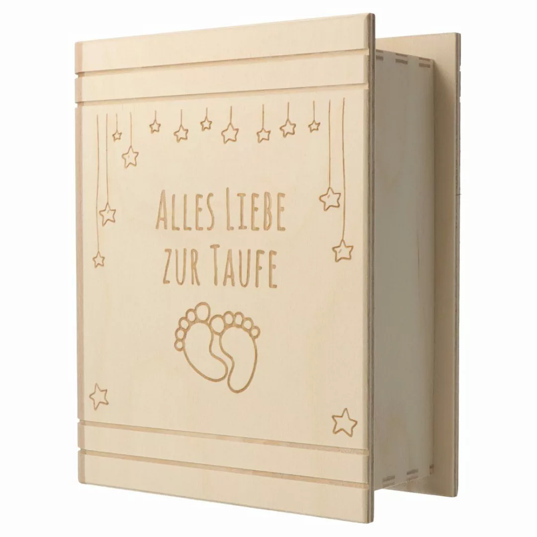 Spruchreif® Spardose Spardose Buch Holz mit günstig online kaufen