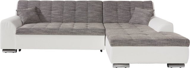 DOMO collection Ecksofa "NMoric incl. Zierkissen B/T/H: 273/216/80 cm L-For günstig online kaufen