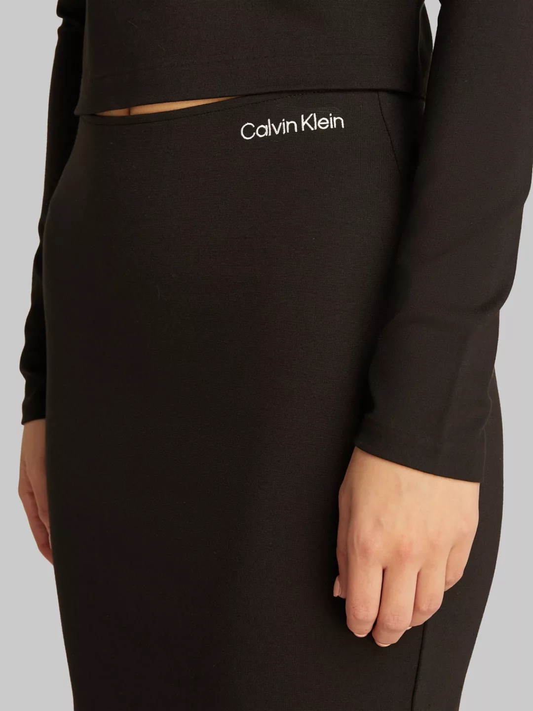 Calvin Klein Jeans Bleistiftrock MILANO LOGO ELASTIC SKIRT mit Logodruck günstig online kaufen