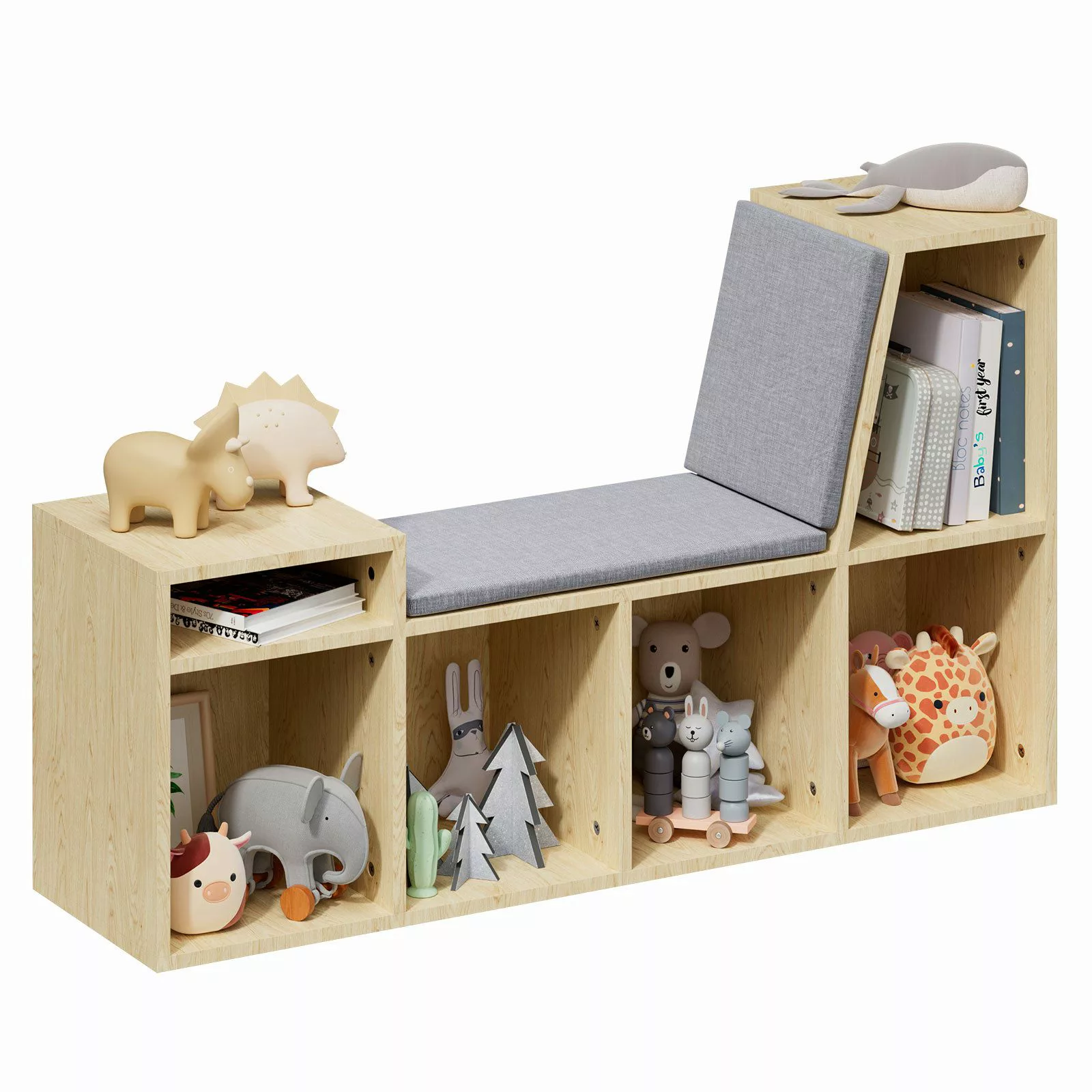 radelldar Bücherregal Kinderregal Kinderbank, Holz mit günstig online kaufen