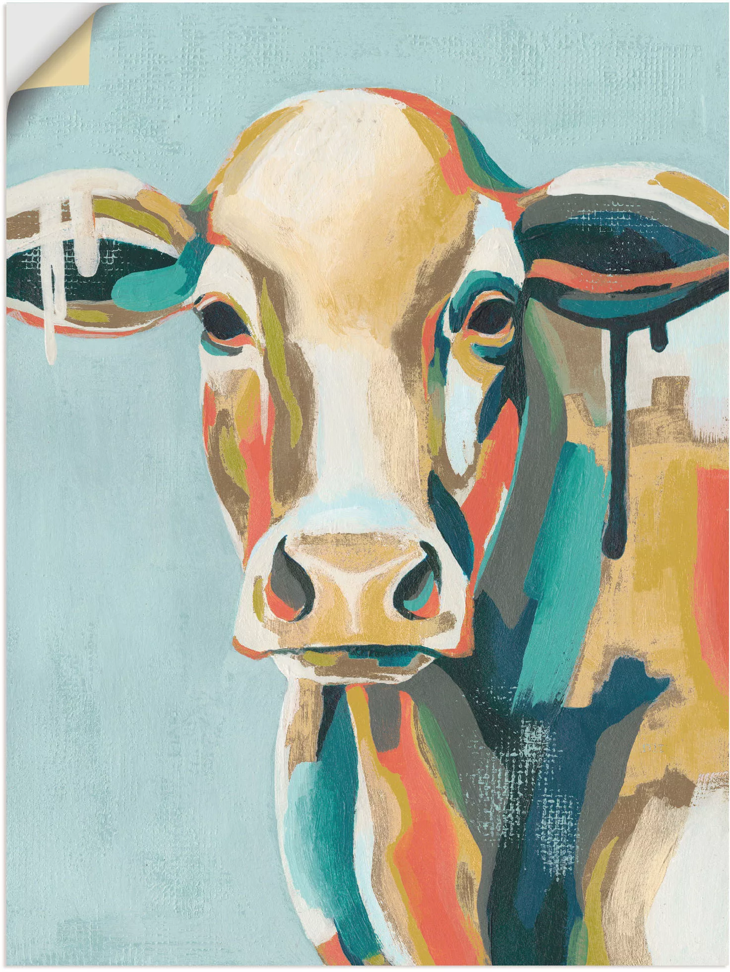 Artland Wandbild "Bunte Kühe I", Haustiere, (1 St.) günstig online kaufen