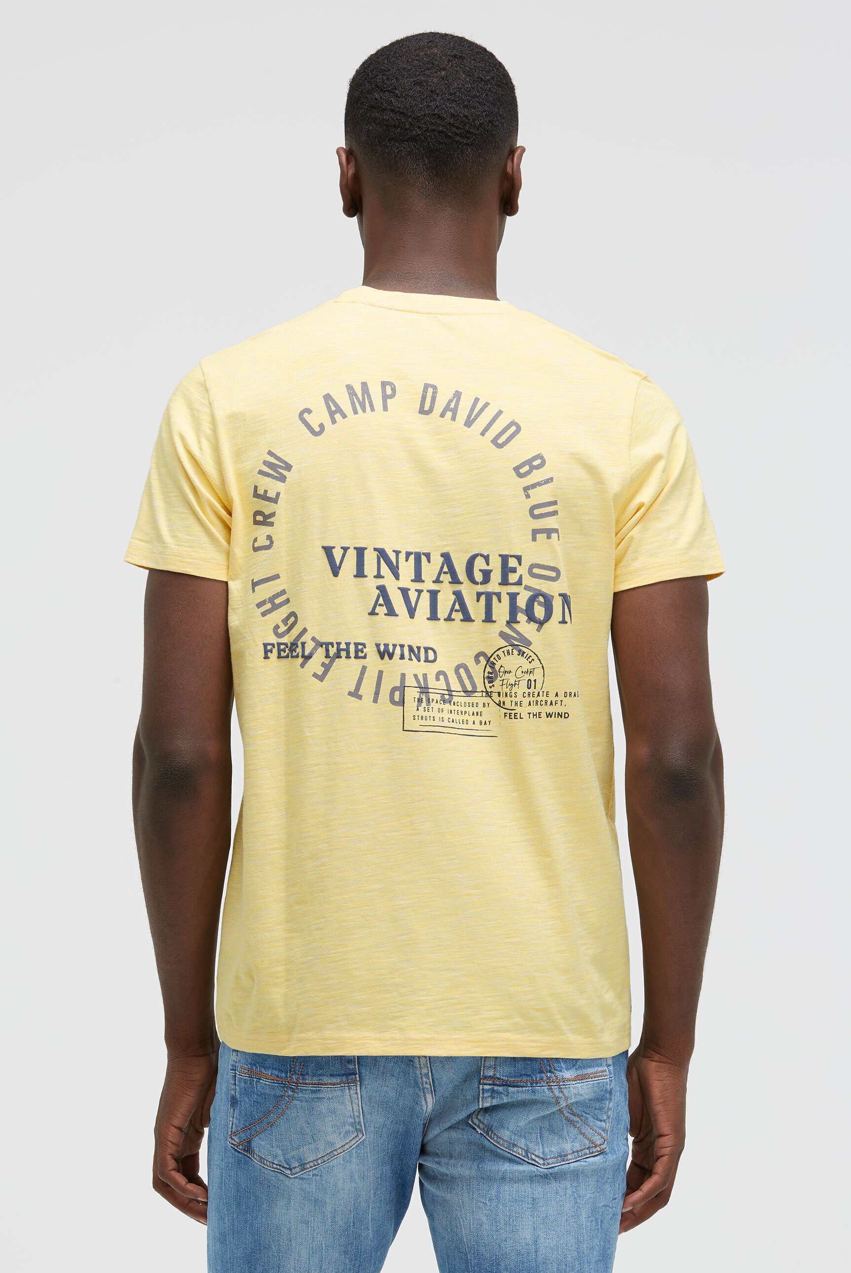 CAMP DAVID Rundhalsshirt, mit Kontrastnähten günstig online kaufen
