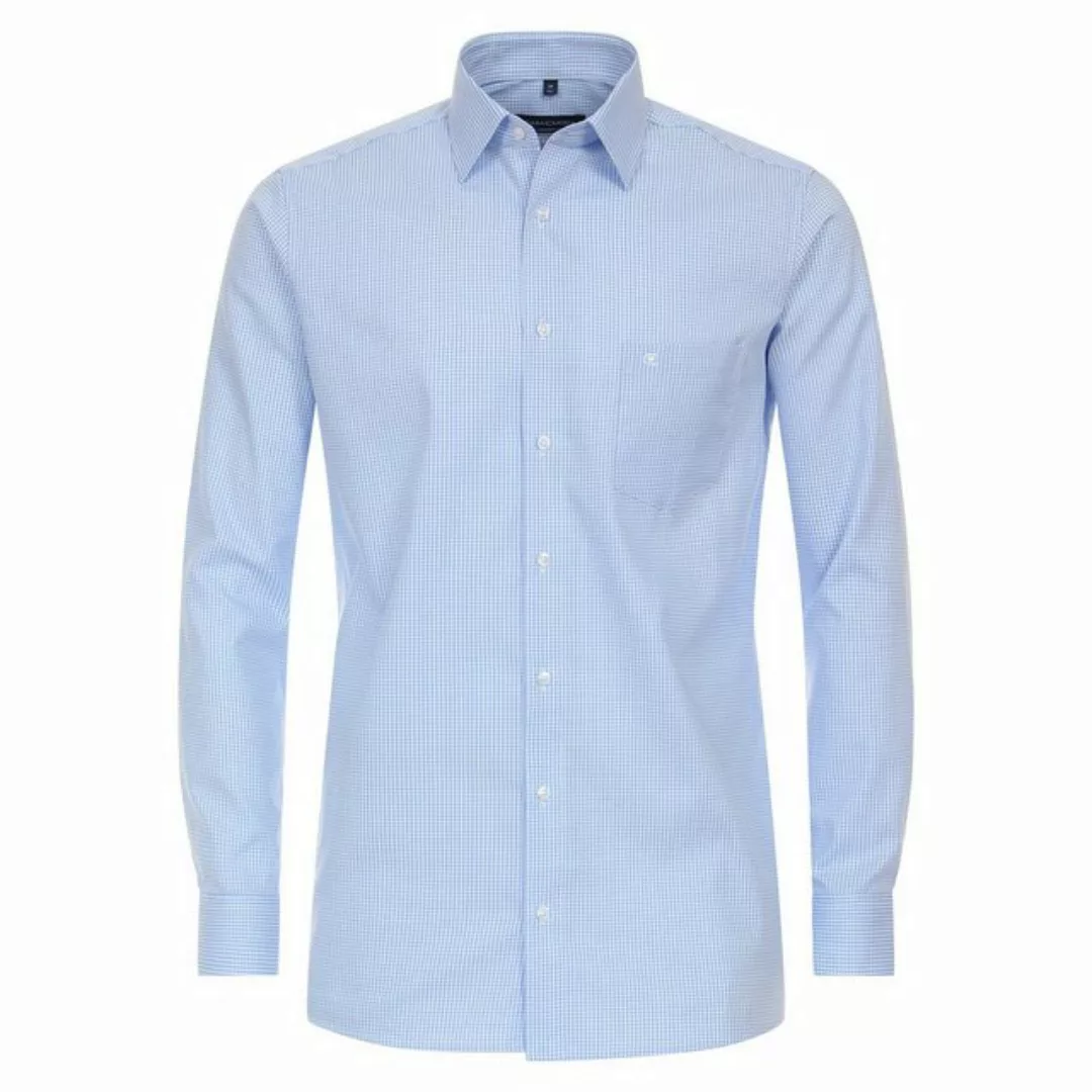 CASAMODA Langarmhemd Große Größen Langarmhemd bügelfrei hellblau-weiß karie günstig online kaufen
