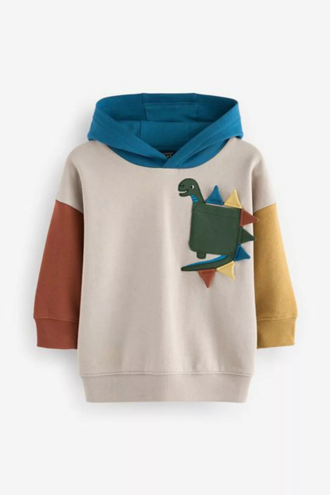 Next Kapuzensweatshirt Hoodie mit Farbblockdesign und Motiv (1-tlg) günstig online kaufen