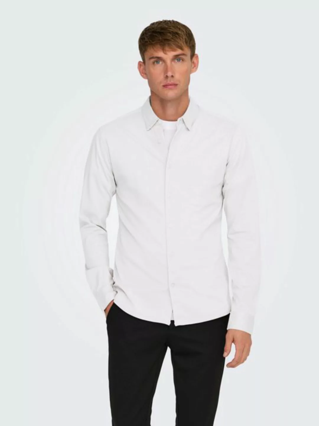 ONLY & SONS Langarmhemd ONSROBIN B/U LS STRETCH SHIRT NOOS günstig online kaufen