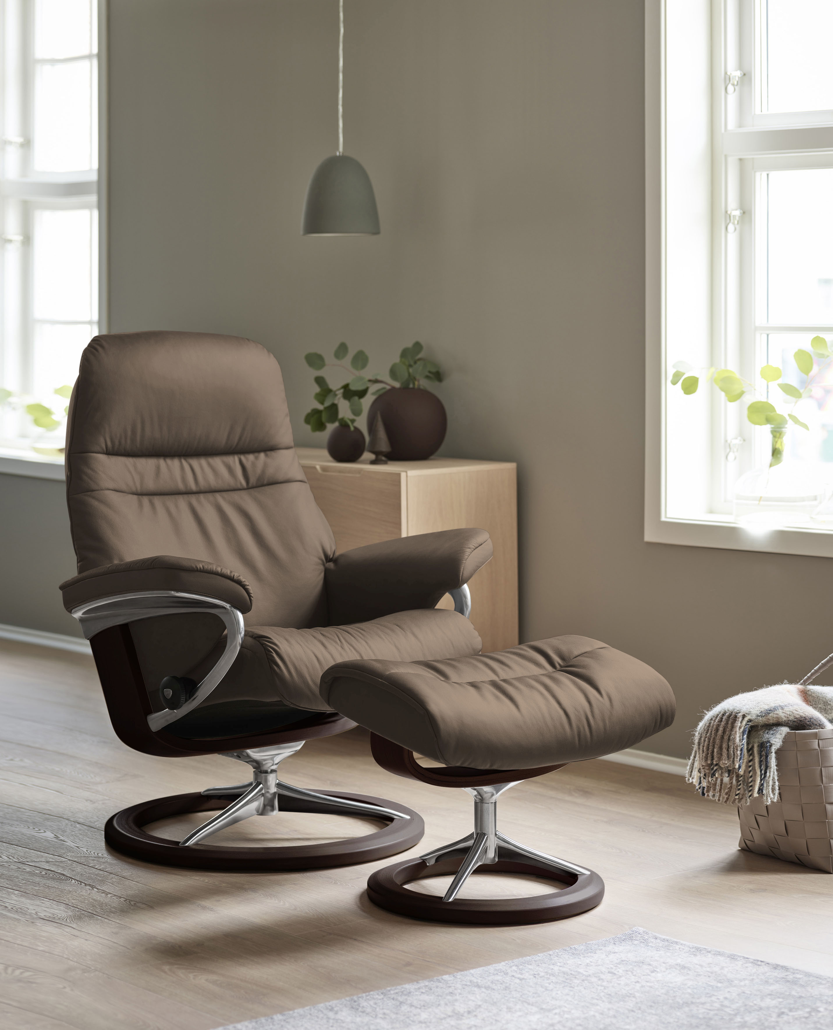 Stressless Relaxsessel "Sunrise", mit Signature Base, Größe S, Gestell Brau günstig online kaufen