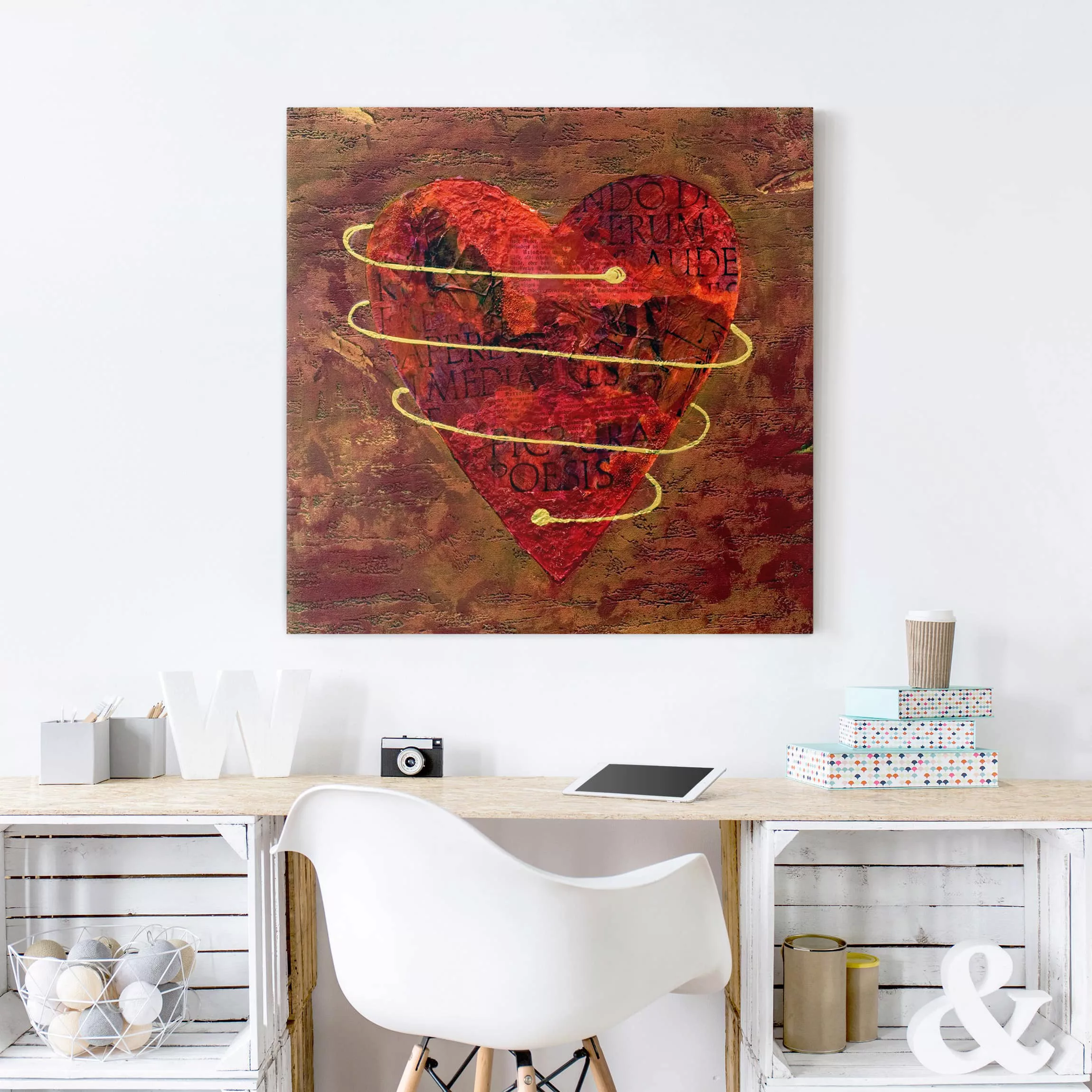 Leinwandbild Liebe - Quadrat I got your heart günstig online kaufen