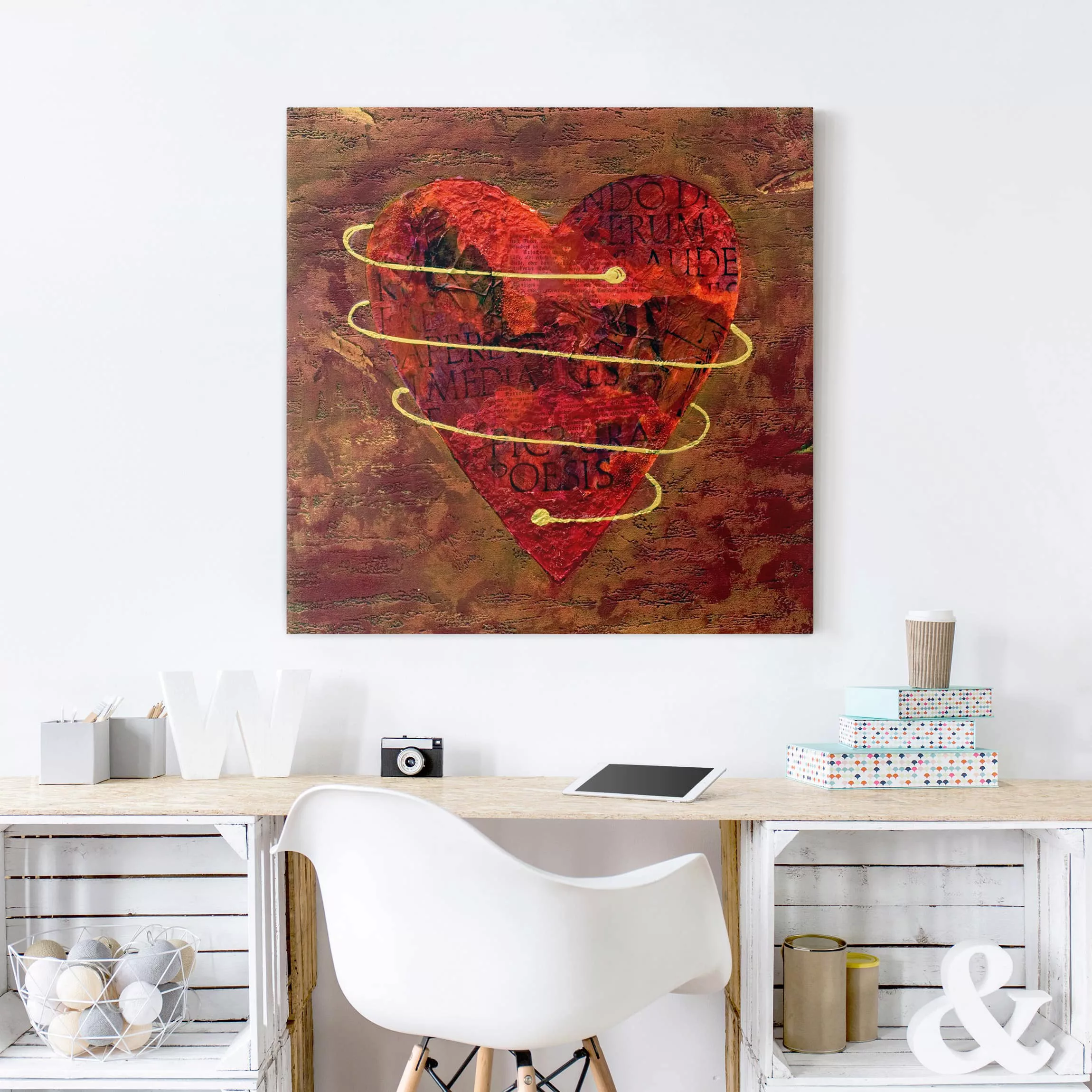 Leinwandbild - Quadrat I got your heart günstig online kaufen