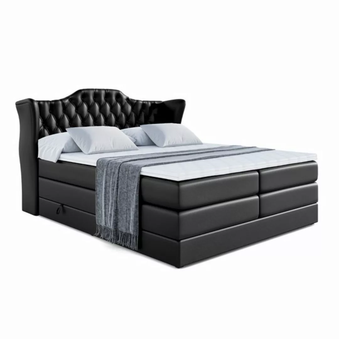 ALTDECOR Boxspringbett VILA KING (Multipocket-Matratze H4, H3 Matratze Bone günstig online kaufen