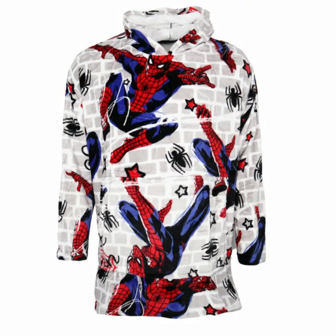 MARVEL Sweatponcho Marvel Spiderman Kuschelponcho Kuscheldecke mit Ärmeln K günstig online kaufen