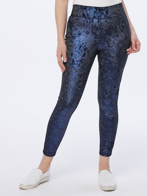 MONACO blue Leggings Samthose figurbetont mit metallischer Musterung günstig online kaufen