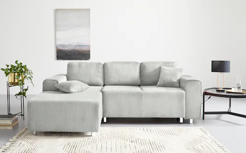 Home affaire Ecksofa »Györ«, L-Form, wahlweise mit Bettfunktion und Bettkas günstig online kaufen