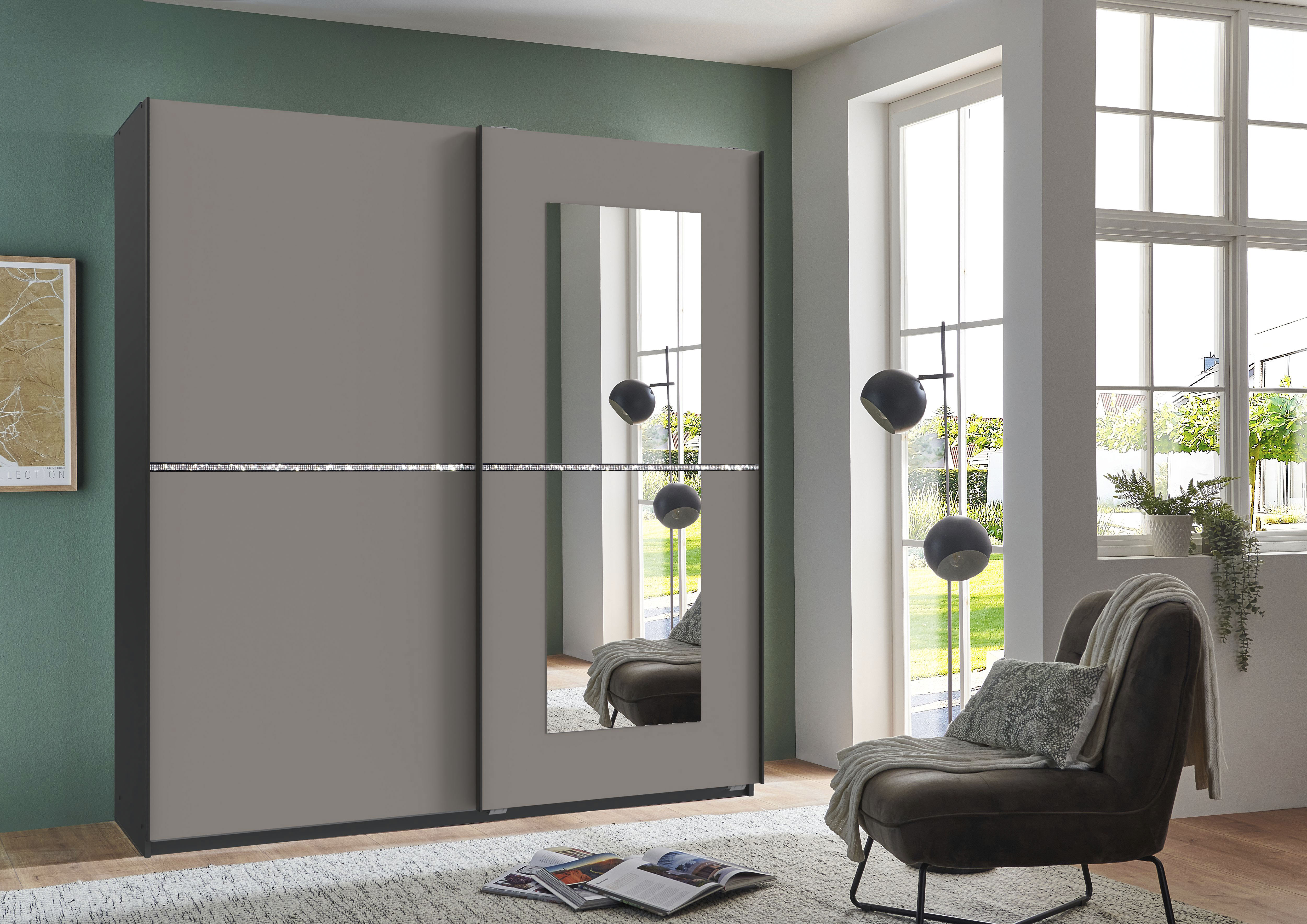 Wimex Schwebetürenschrank "Dundee, Glitzern und Funkeln im Schlafzimmer dur günstig online kaufen