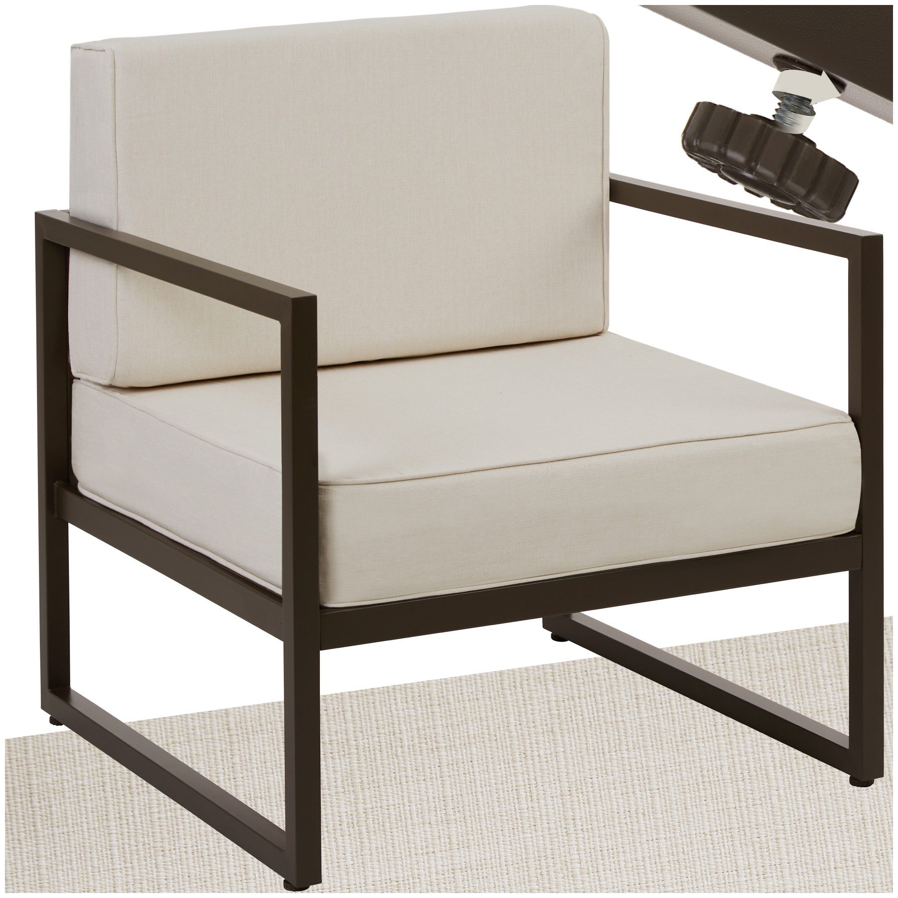 tectake Gartenstuhl Garten-Loungesessel (Set., 1 St), günstig online kaufen