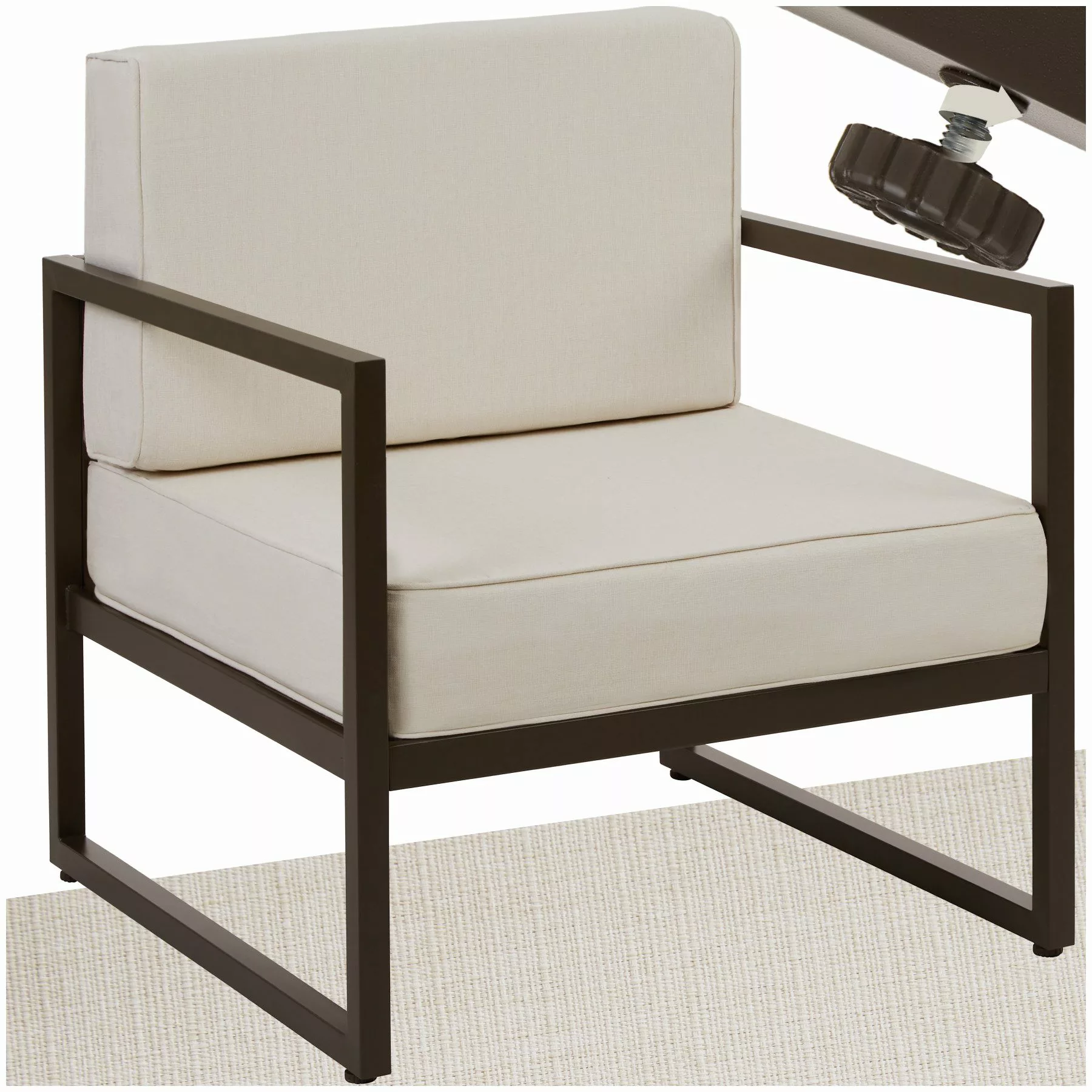tectake Gartenstuhl Garten-Loungesessel (Set., 1 St), günstig online kaufen