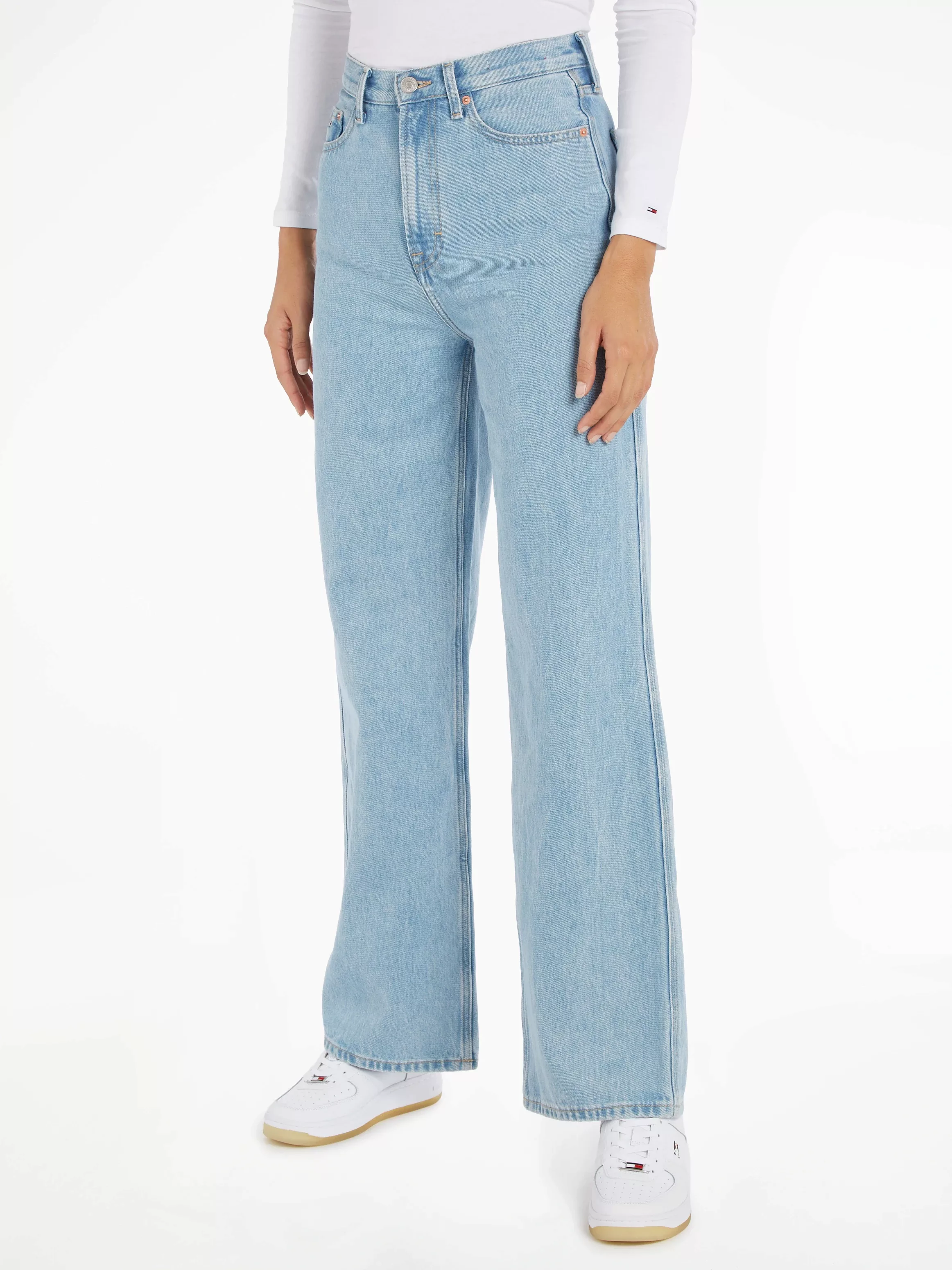 Tommy Jeans Weite Jeans, mit Tommy Jeans Logobadges günstig online kaufen