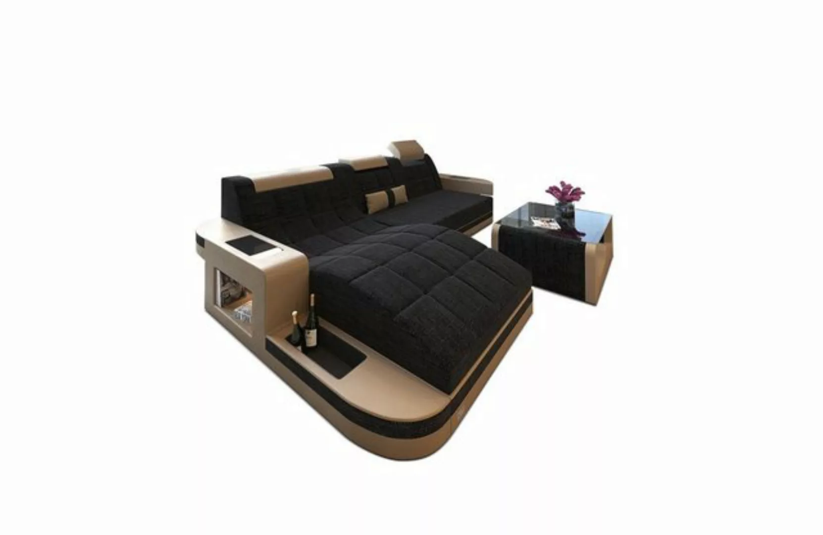 Sofa Dreams Ecksofa Polster Stoffsofa Couch Wave L Form H Strukturstoff Sto günstig online kaufen