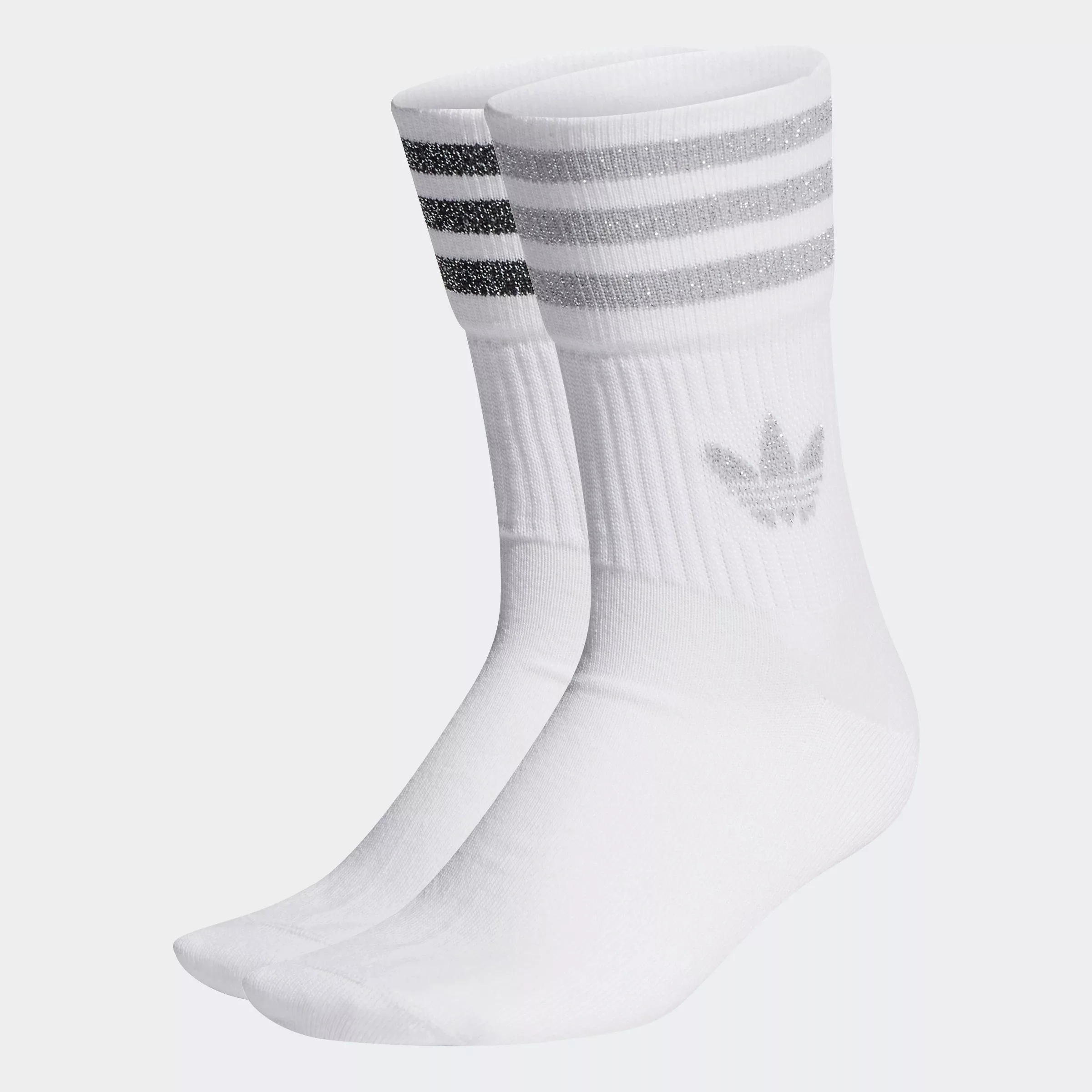 Adidas Originals Mid Cut Glitter Socken EU 43-45 White / Grey Two / Black günstig online kaufen