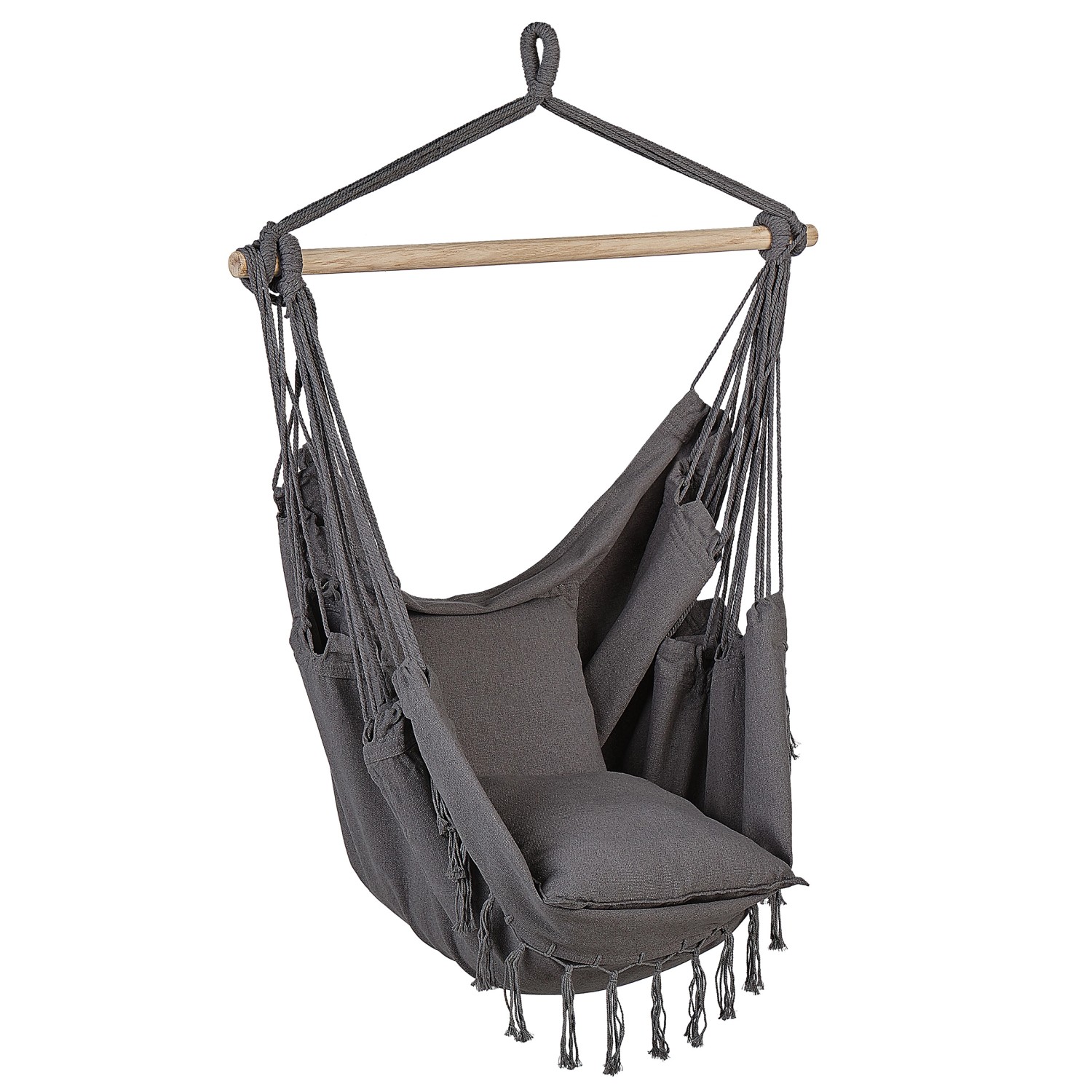 Beliani Hängesessel Grau 152x122x152 günstig online kaufen