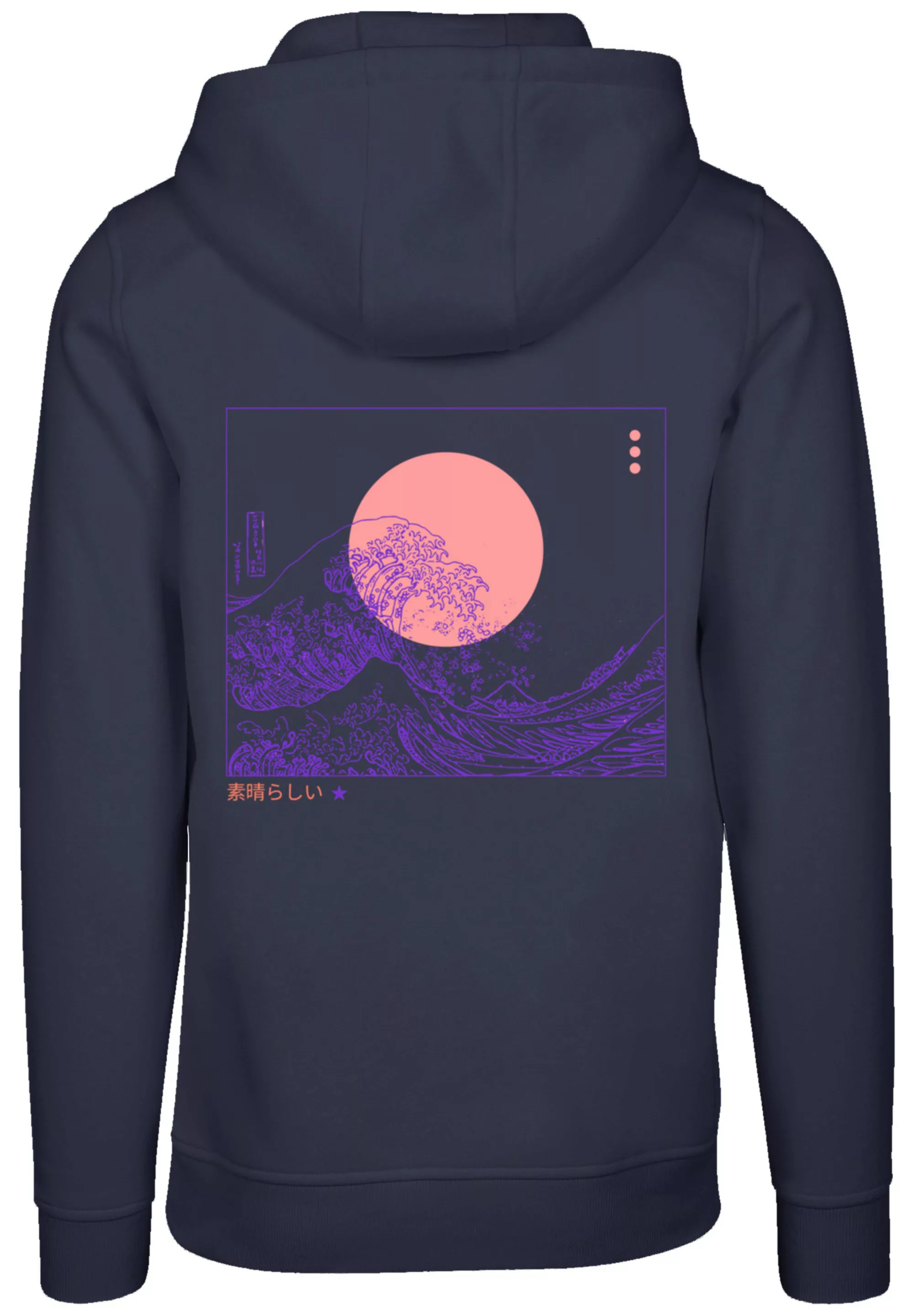 F4NT4STIC Kapuzenpullover "Kanagawa Welle Japan", Hoodie, Warm, Bequem günstig online kaufen