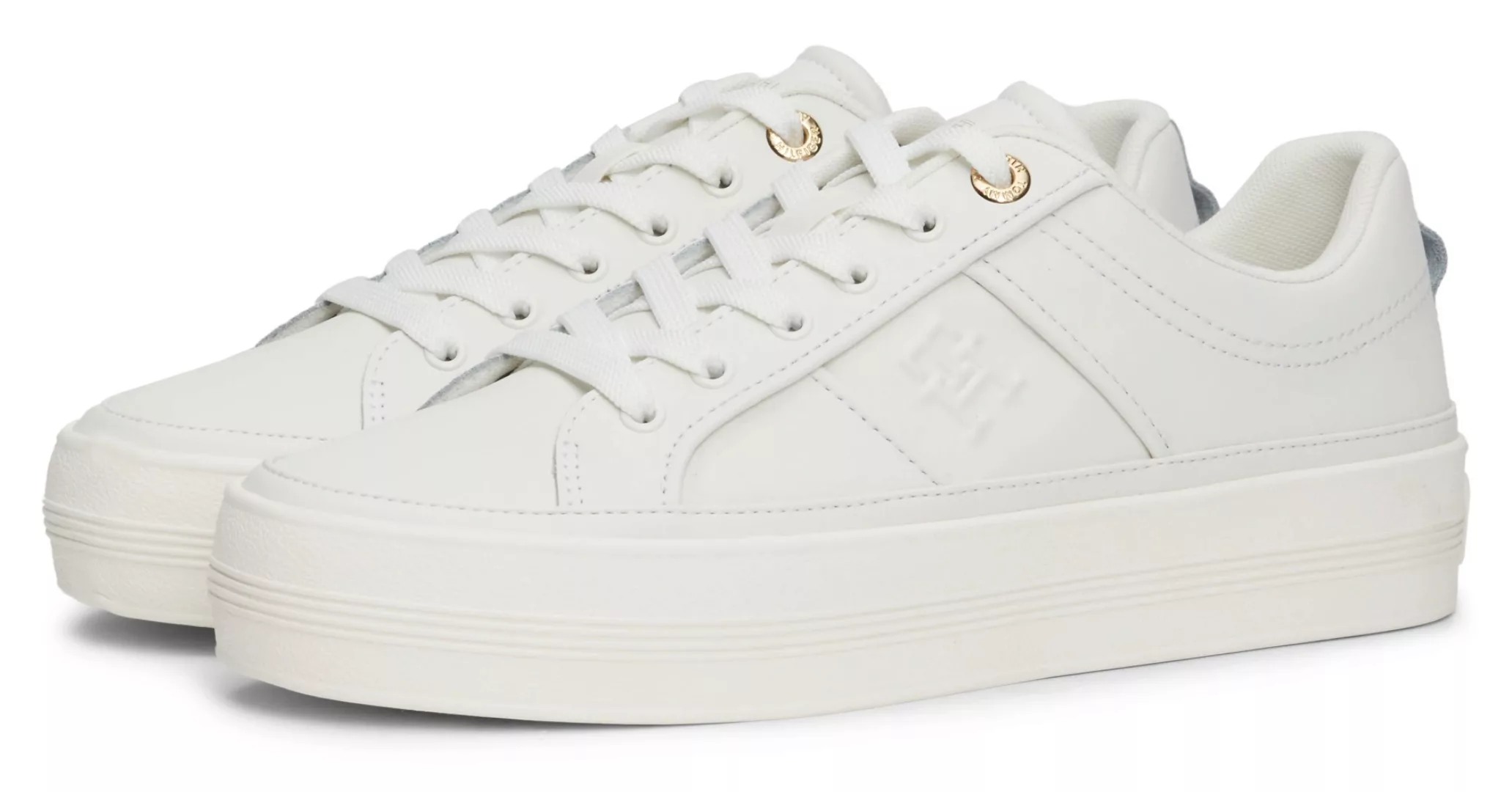 Tommy Hilfiger Plateausneaker "ESSENTIAL VULC SNEAKER MONOGRAM", Freizeitsc günstig online kaufen