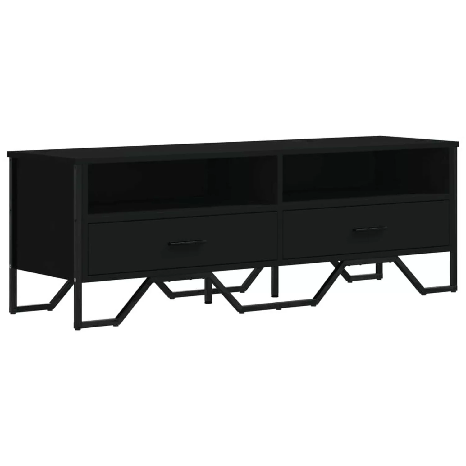 vidaXL Schrankmodule TV-Schrank Schwarz 122x34x41 cm Holzwerkstoff günstig online kaufen