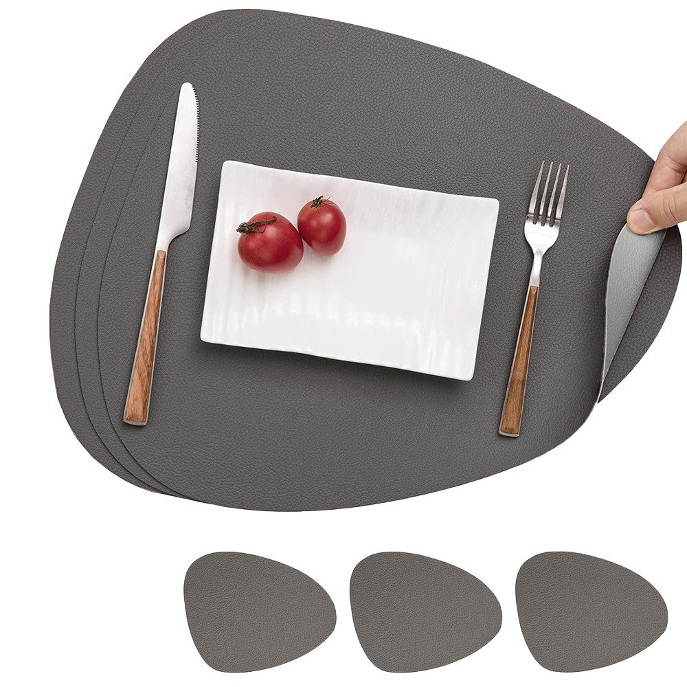 Coonoor Platzset Tischset, Kunstleder, abwischbar, (4-St), günstig online kaufen