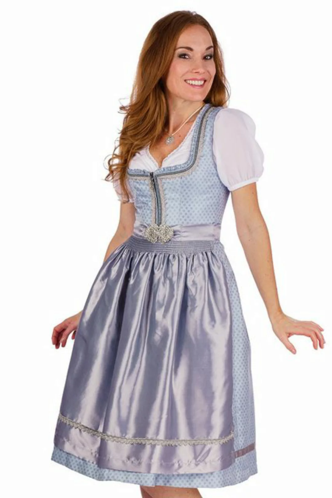 MarJo Dirndl Midi Dirndl 2tlg. - KIMBA - eisblau/silber günstig online kaufen