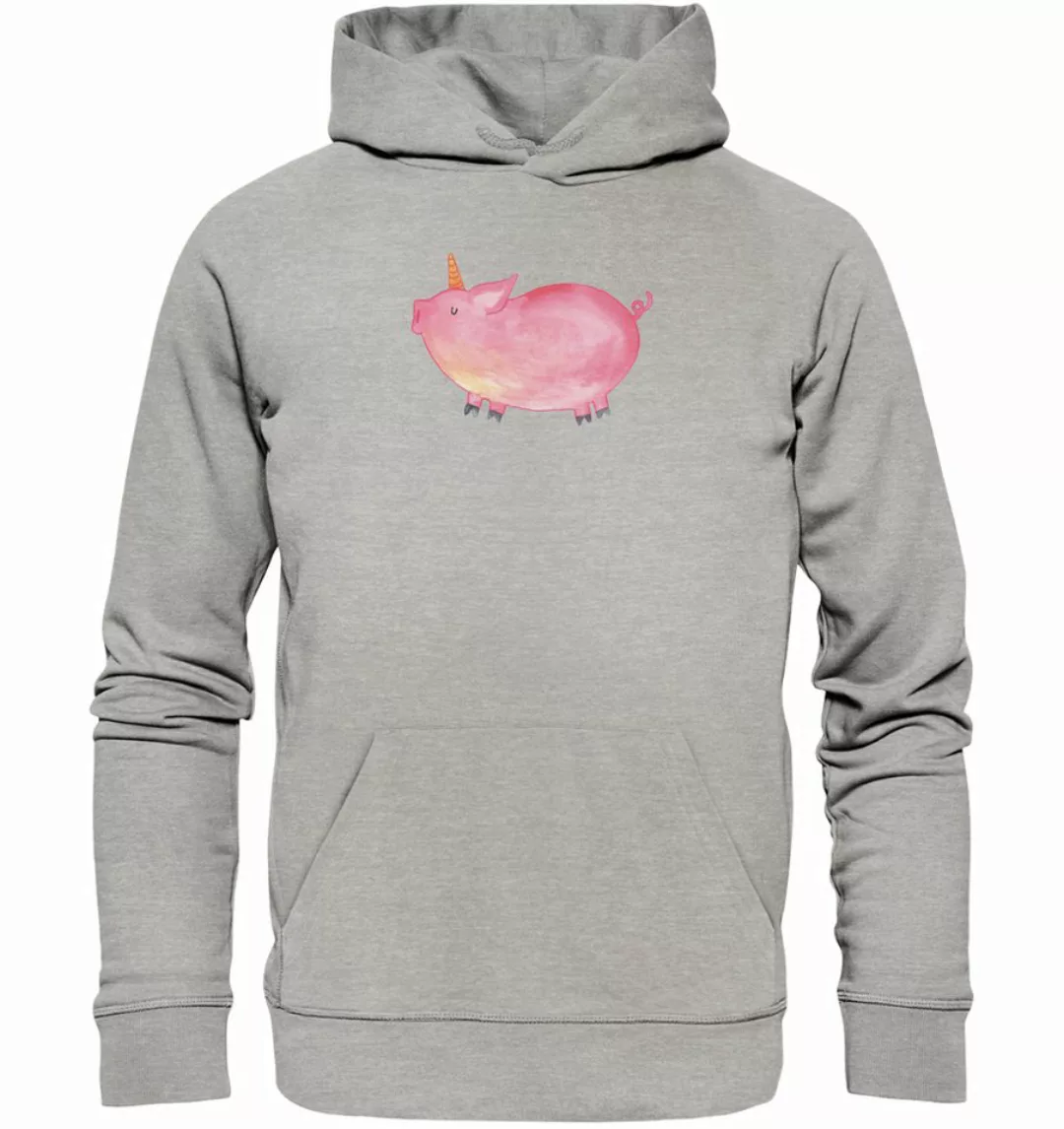 Mr. & Mrs. Panda Hoodie Einhorn Schwein Größe L - Heather Grey - Geschenk, günstig online kaufen